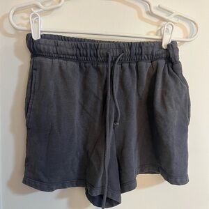 Dark Gray Casual Shorts